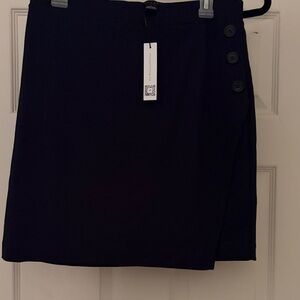 Sanctuary dark navy Mini Skirt with Button Accents